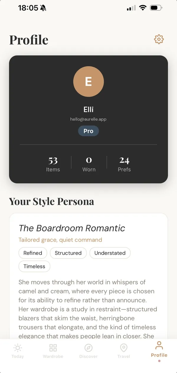 Your Style Persona: The Boardroom Romantic.